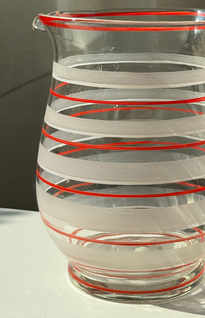 Rødstribet glaskande