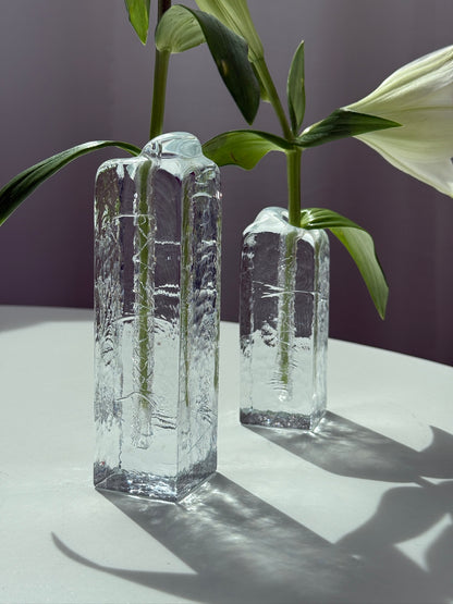 Muurla solifleur vase i glas, 2 stk