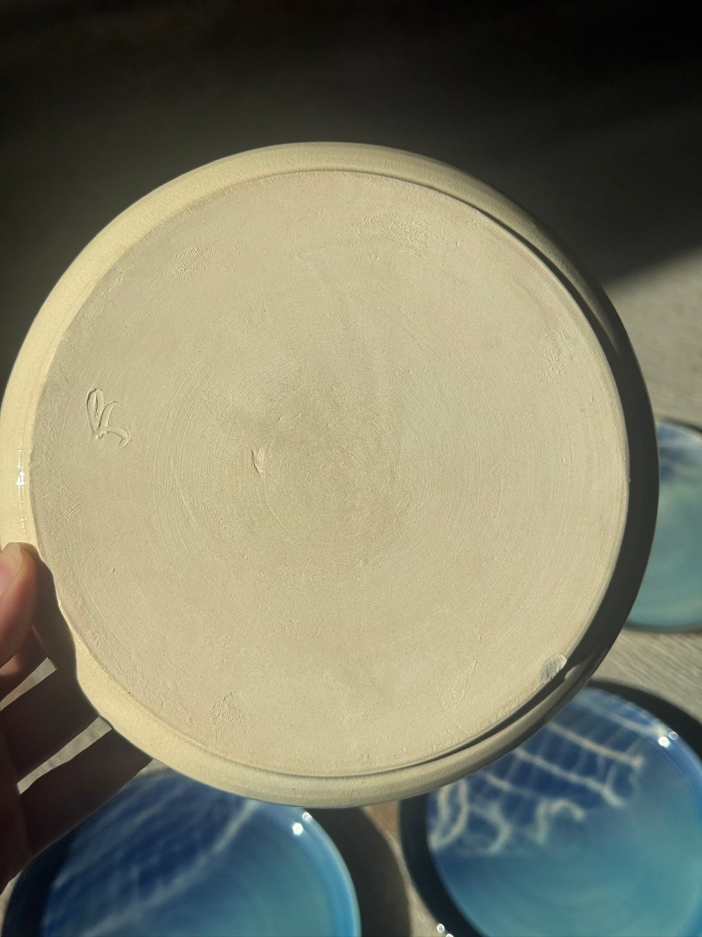 Keramik desserttallerkner, 6 stk.