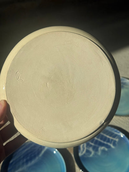 Keramik desserttallerkner, 6 stk.