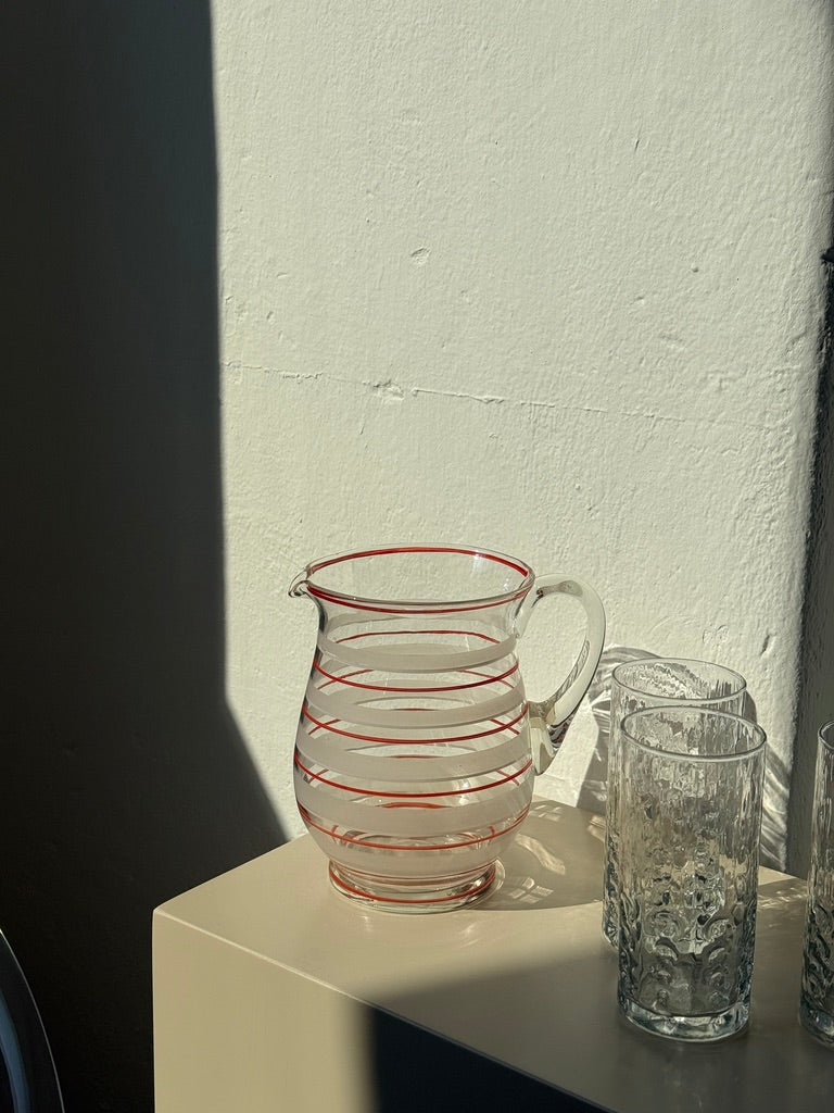 Rødstribet glaskande