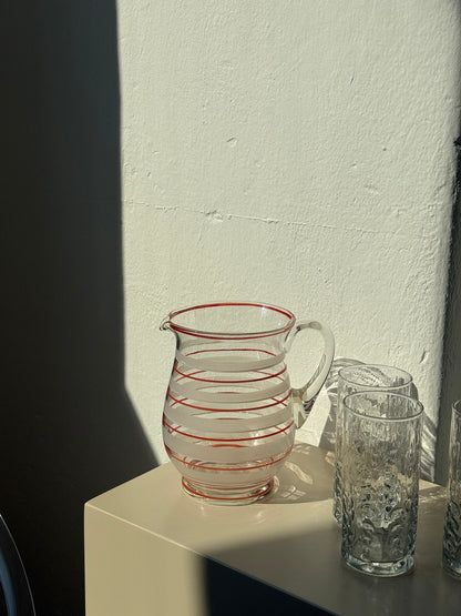 Rødstribet glaskande