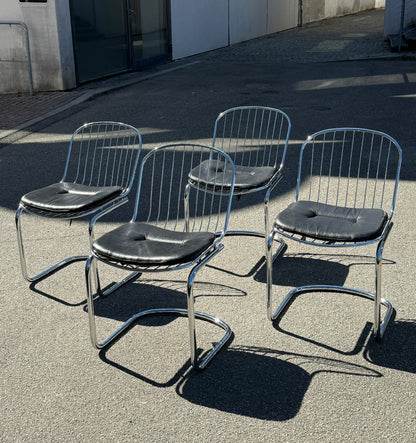 Gastone Rinaldi fritsvingende stole, sæt af 4