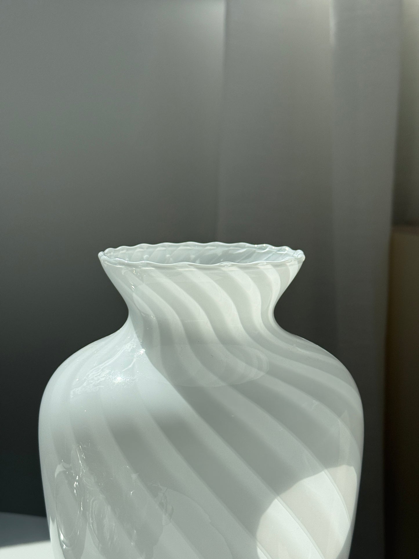 Stor Murano vase, hvid