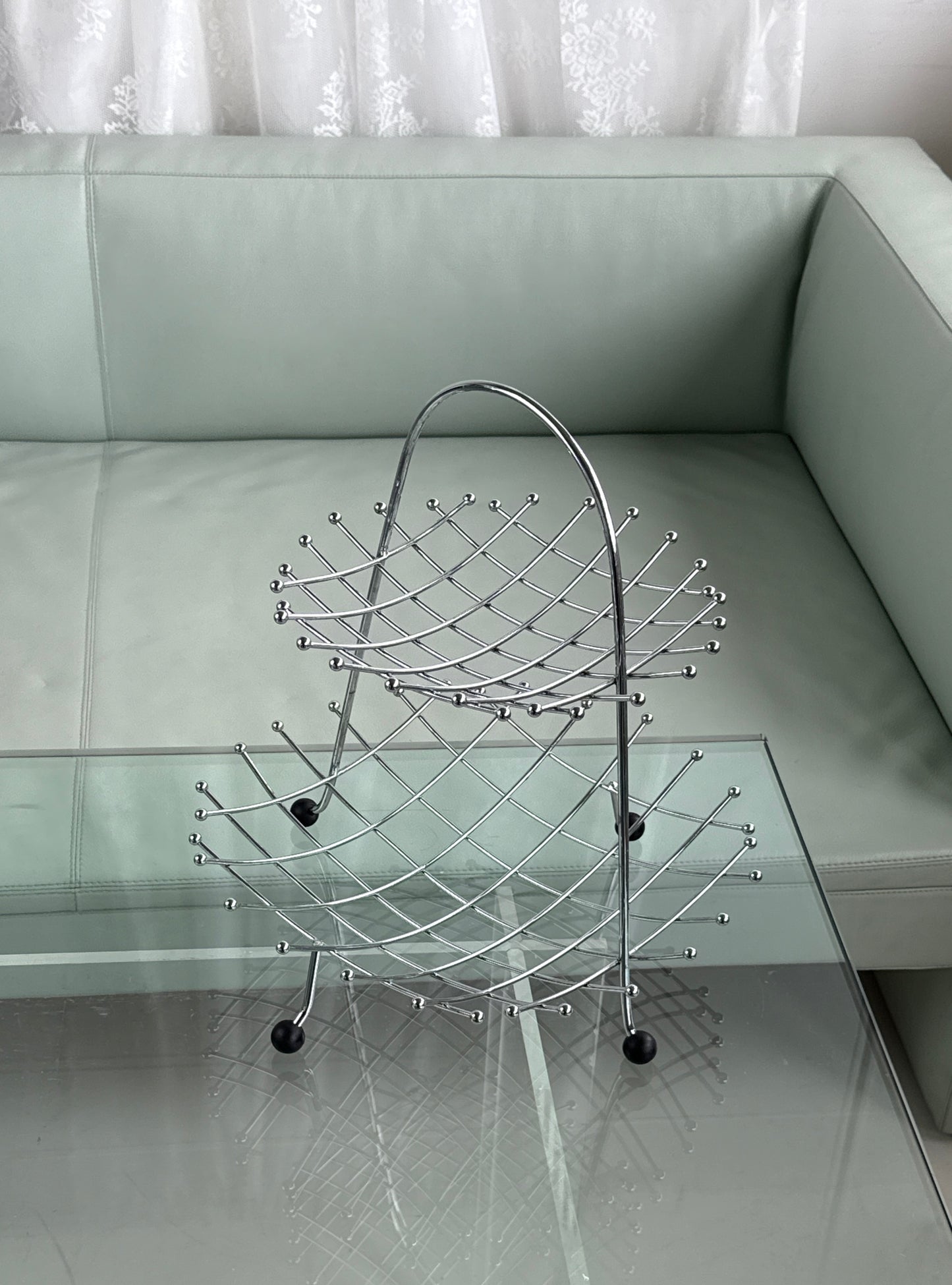 Etagere i krom - to etager