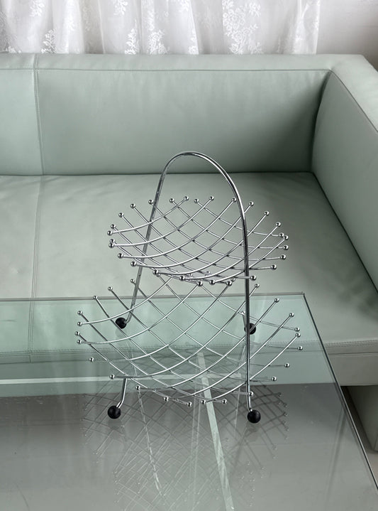 Etagere i krom - to etager