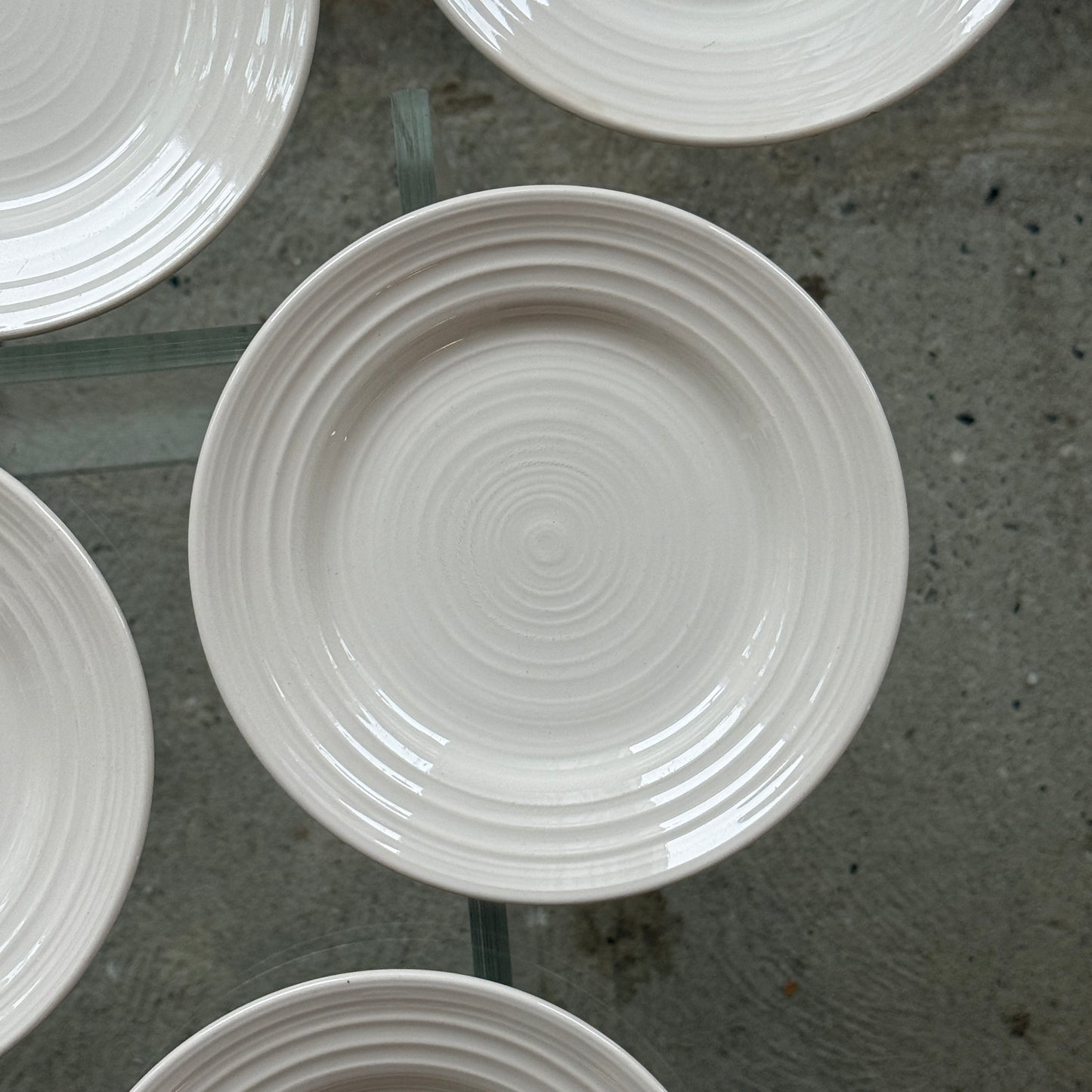 Engelske desserttallerkner, 5 stk.