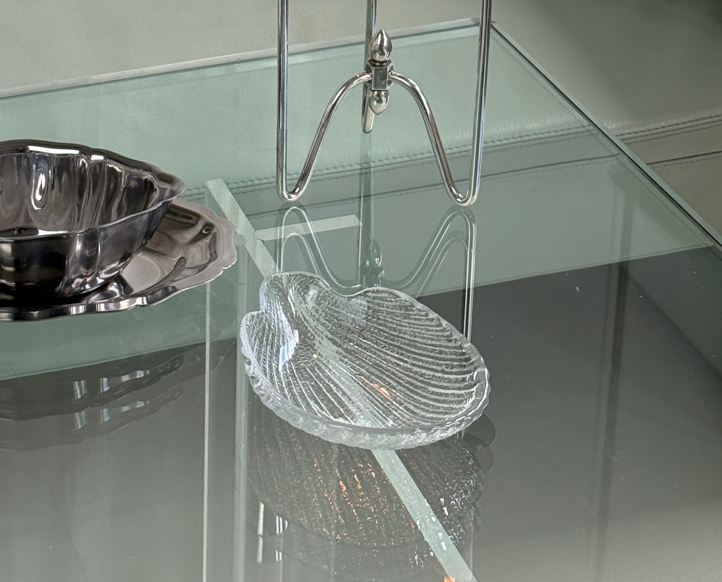 Muslingeskål i glas, design af Ludwik Fiedorowicz i 1970'erne