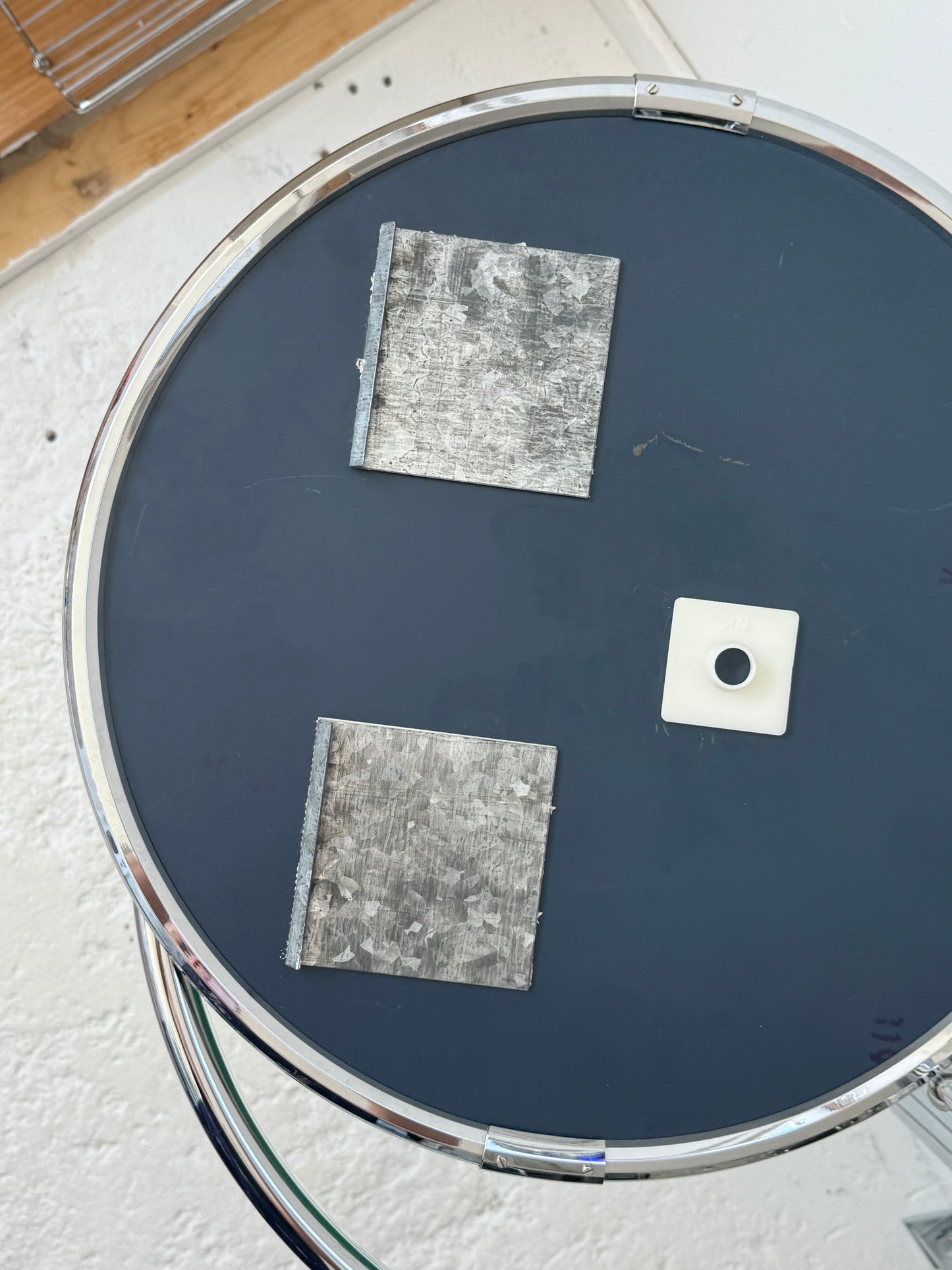 Fransk vintage spejl med kromramme