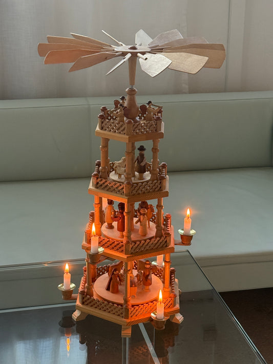 Erzgebirge julepyramide - original m. 4 etager