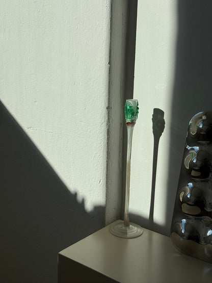 Mundblæst lysestage