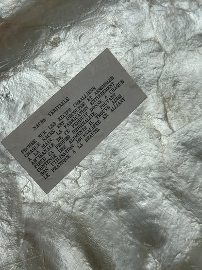 Serveringsfade i perlemor, sæt med 3