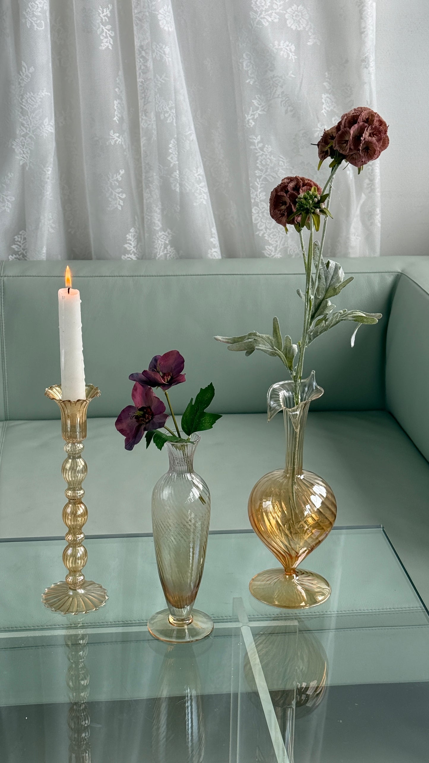 Italienske glasvaser & lysestager