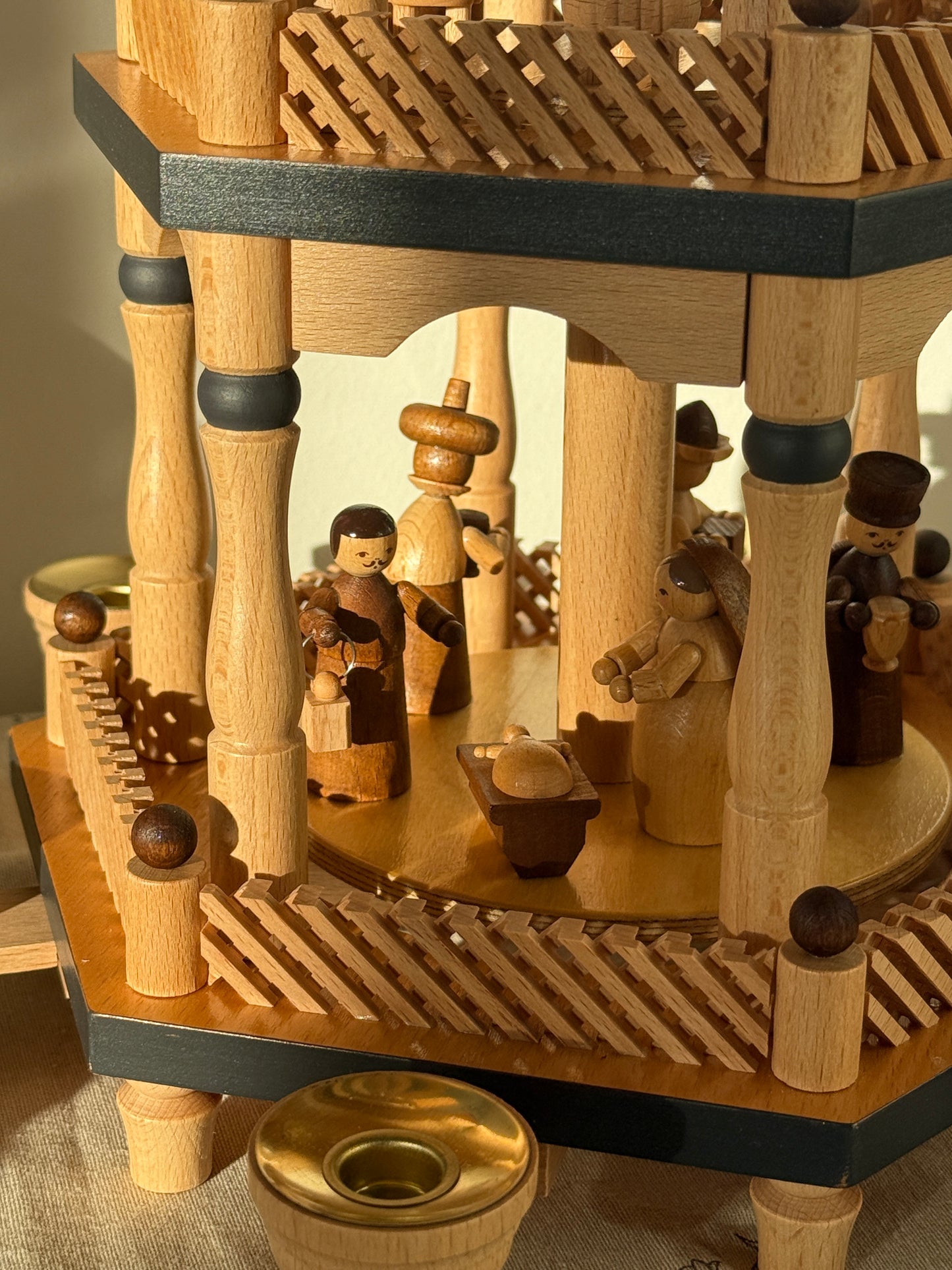 Erzgebirge julepyramide, 3 etager