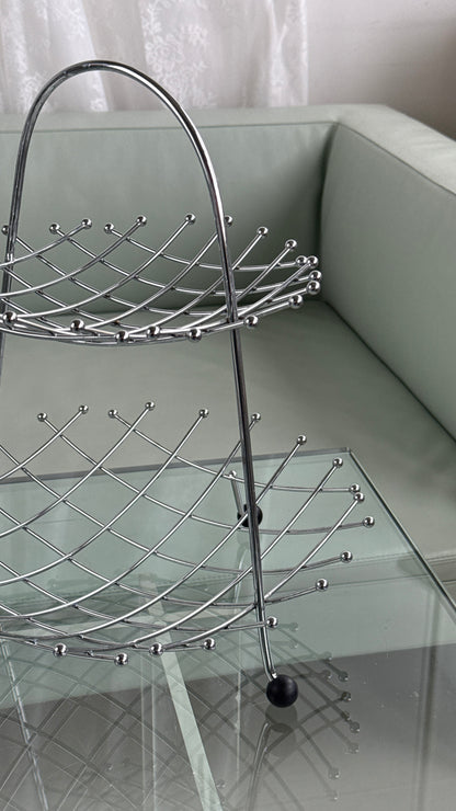 Etagere i krom - to etager