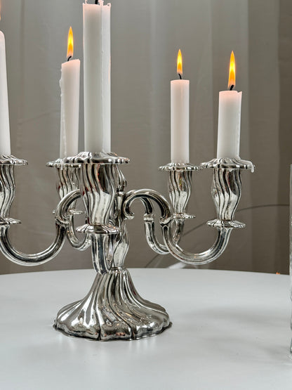 Sølvbelagt kandelaber