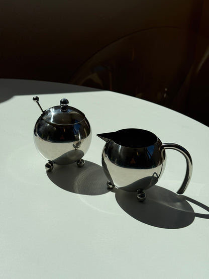 Elegant tekande, sukkerskål & flødekande