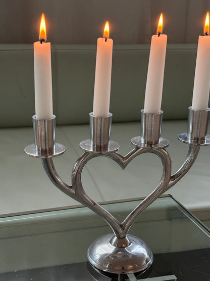 Hjerteformet adventsstage