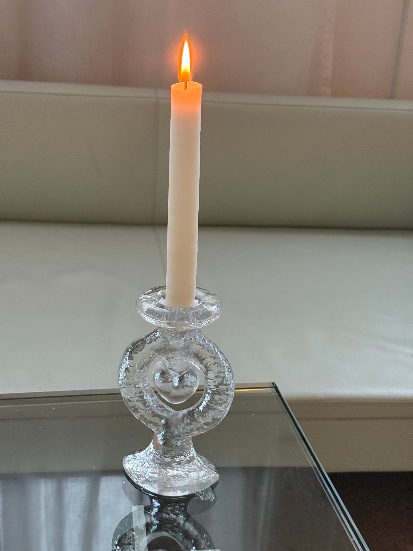 Lysestage m. hjerte, Pukeberg