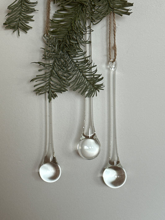 Glasdråber, vintage julepynt