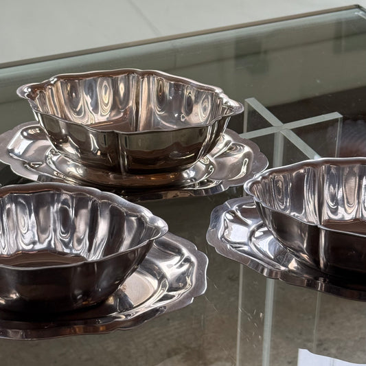 Serveringsskåle / sovseskåle i rustfrit stål