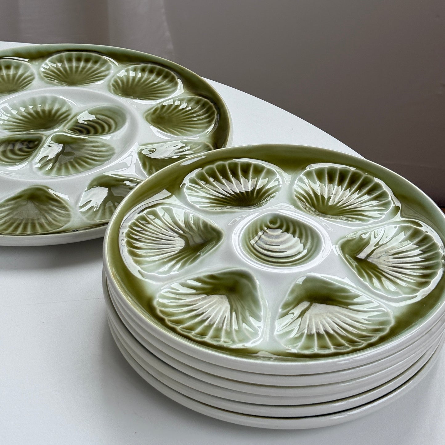 Franske østersfade / tallerkner