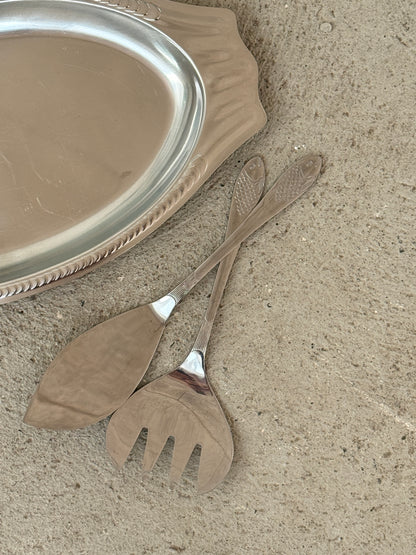 Bestiksæt med fiskedekor, 13 dele