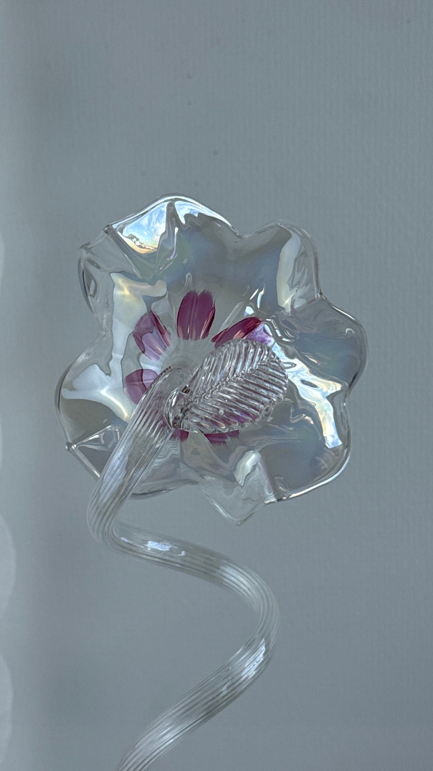Lyserød Murano blomst