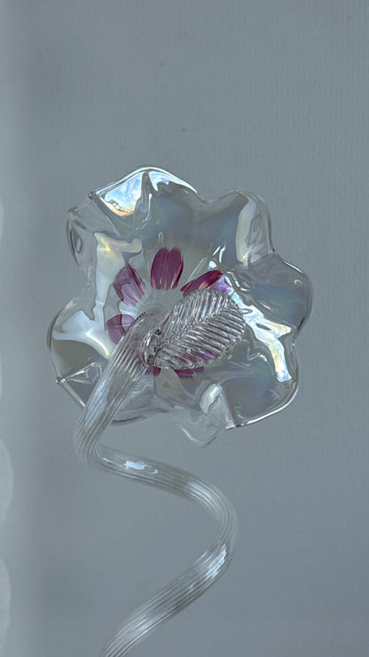 Lyserød Murano blomst