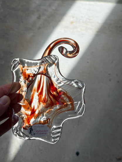 Mundblæst glasblomst, tysk glaskunst