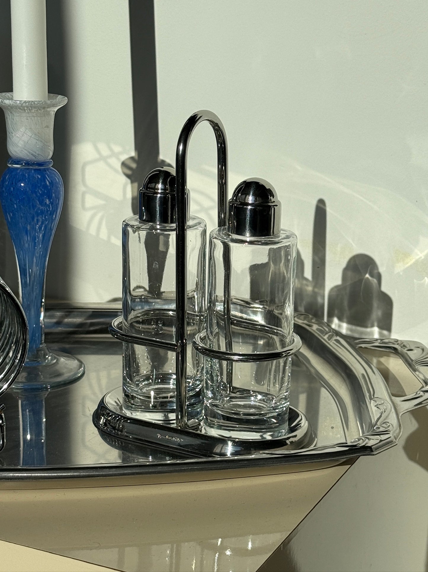 Olie - og eddikesæt, rustfrit stål