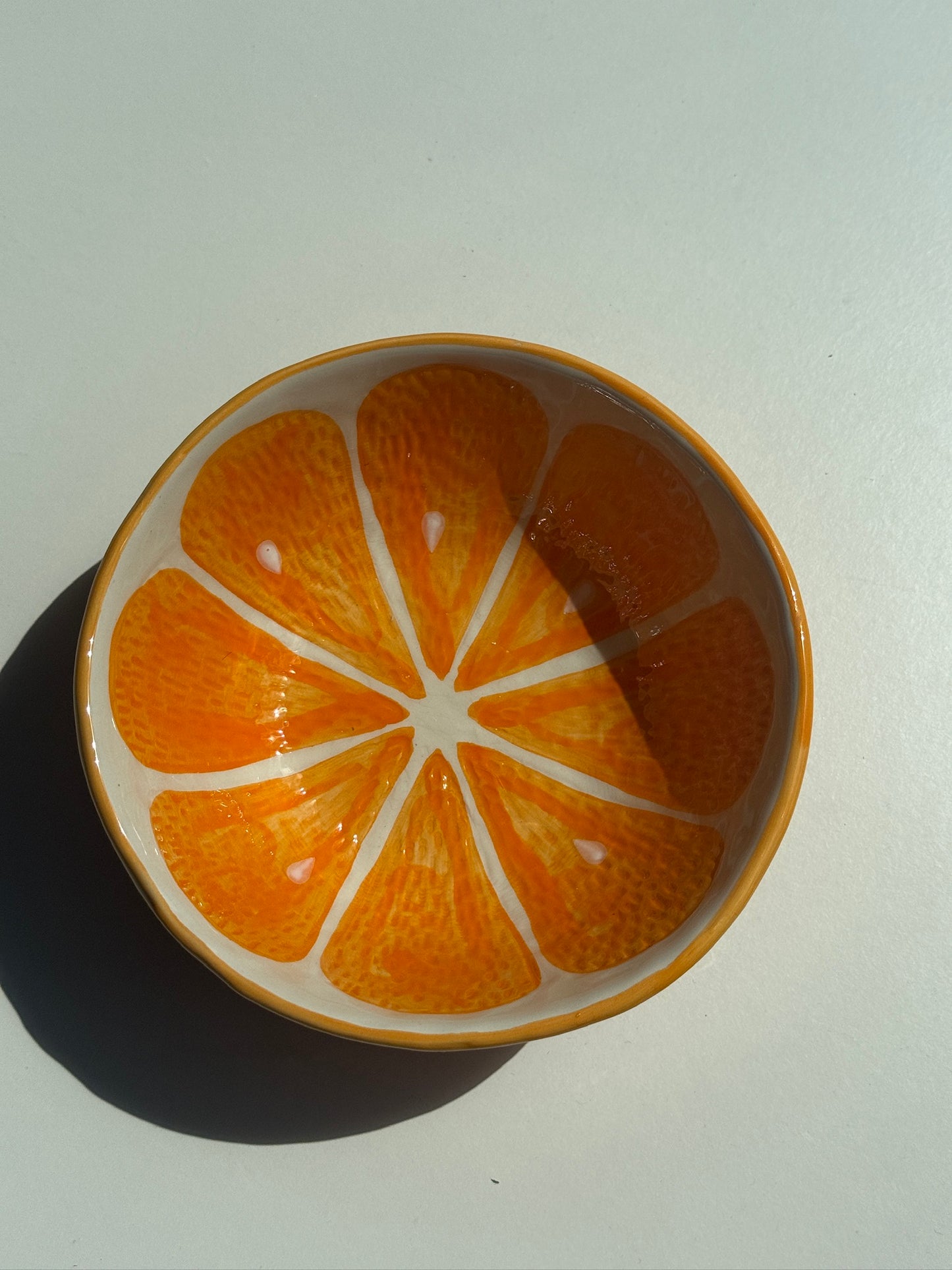 Appelsinskål i keramik