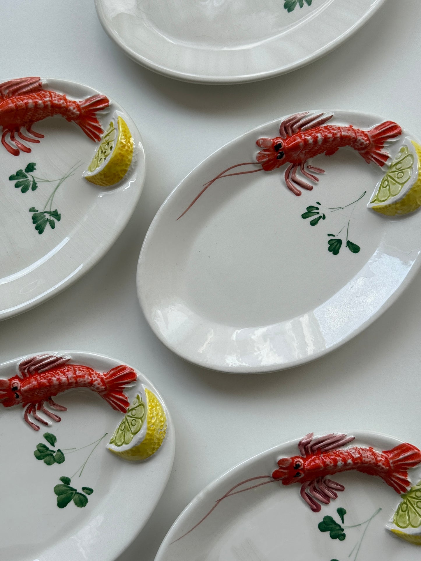 Skaldyrstallerkner med hummer/citron