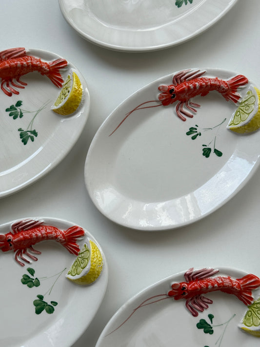 Skaldyrstallerkner med hummer/citron