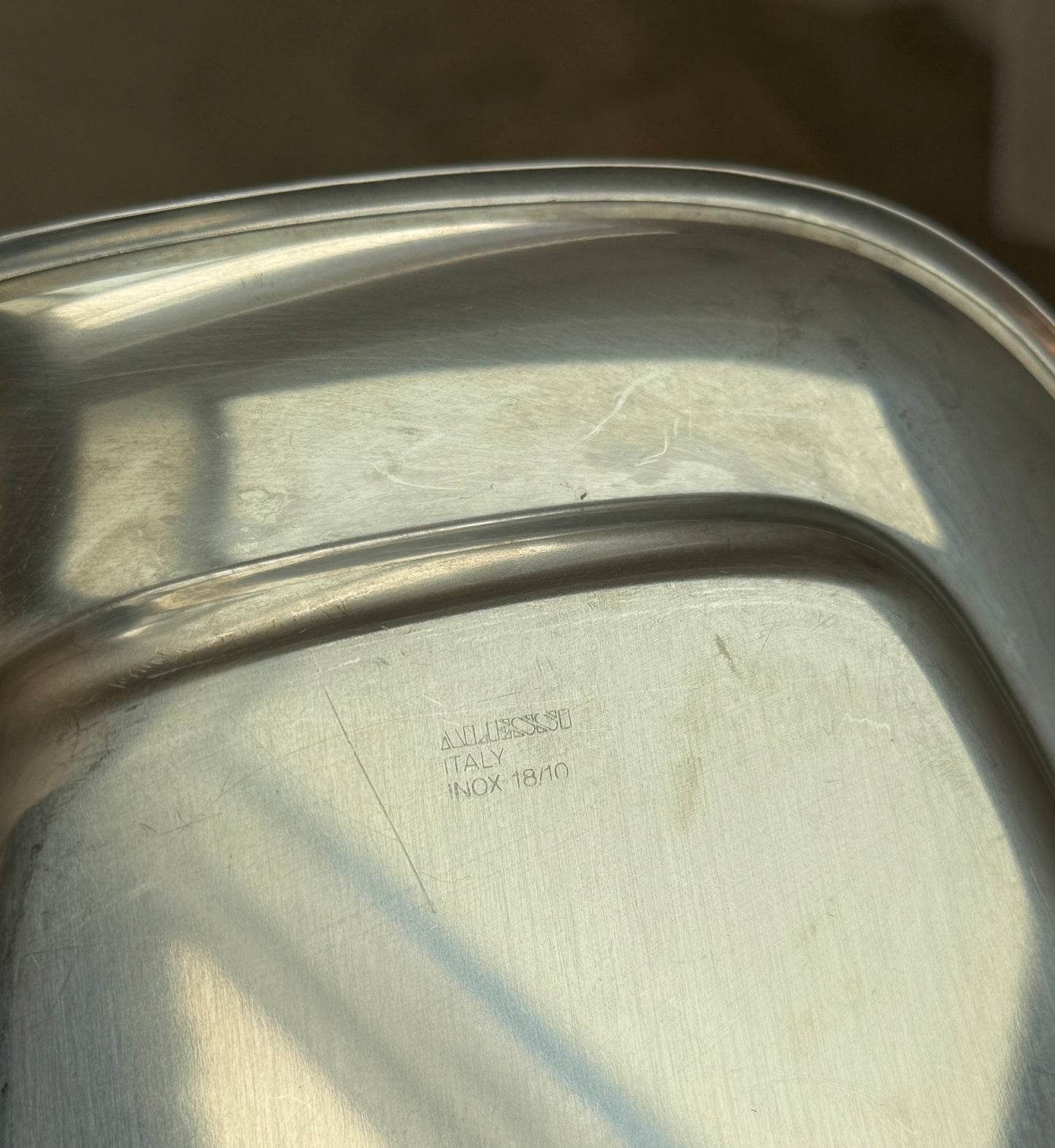 Alessi serveringsfad, rustfrit stål