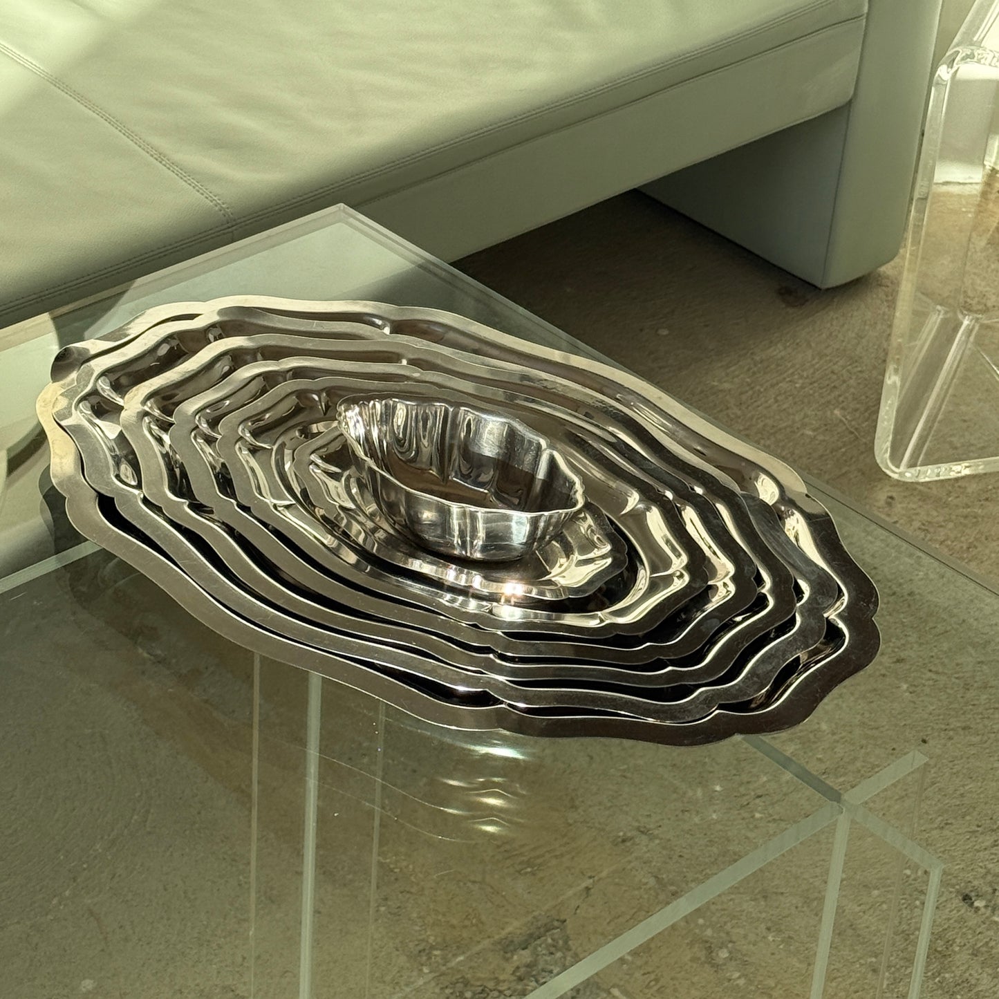 Komplet sæt med serveringsfade & sovseskål, 6 dele