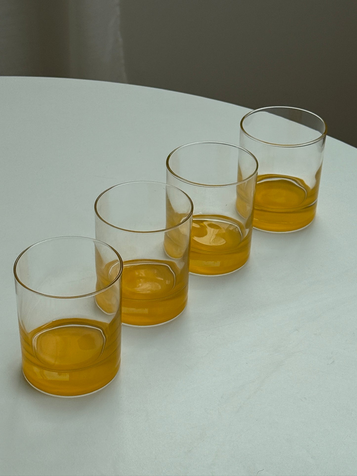 Vintage glas, sæt med 4 stk.