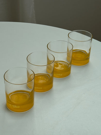 Vintage glas, sæt med 4 stk.