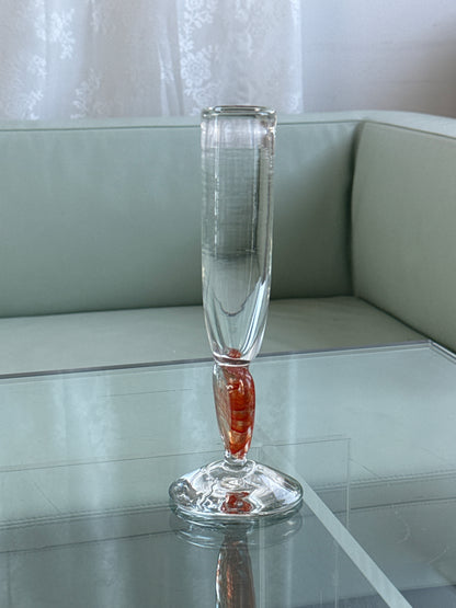 Mundblæst solifleur/vase i kunstglas
