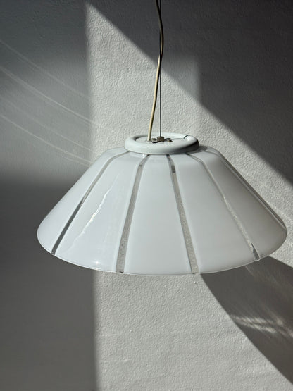 Italiensk pendel lampe, hvid