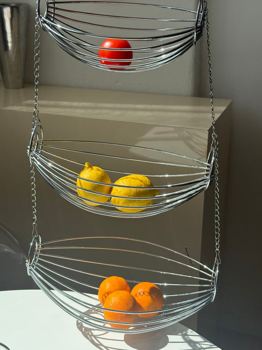 Hængende frugtkurv i metal