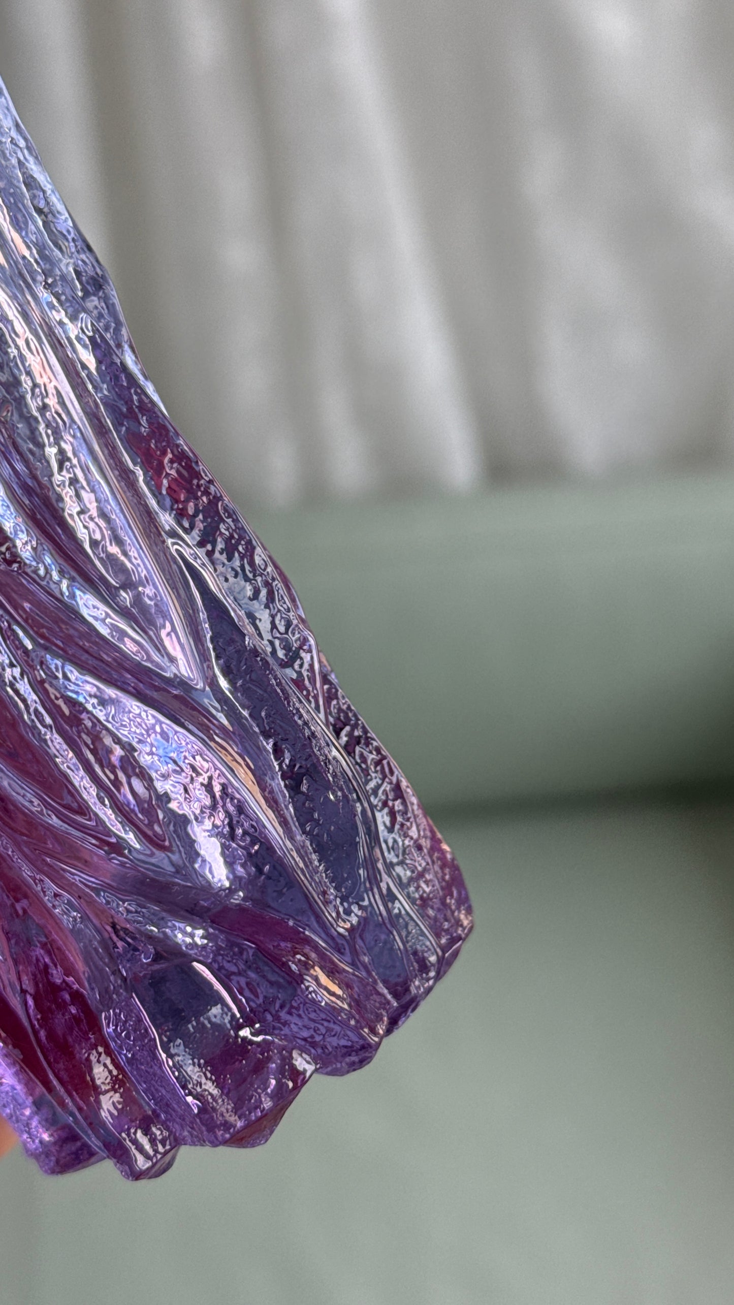 Kristal alexandrite glas – Italien, 1970'erne – sæt med 6 stk.