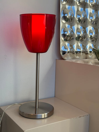 Bordlampe, rød