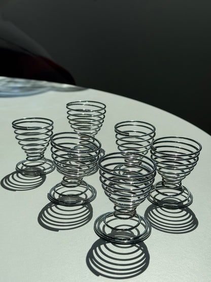 Spiral æggebægre, 6 stk.