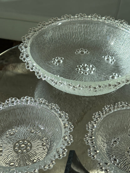 Masserini Barocco glasskåle, Italiensk vintage