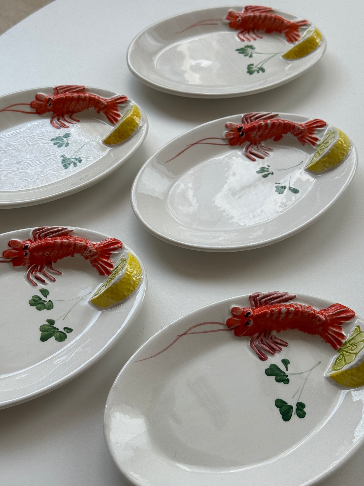 Skaldyrstallerkner med hummer/citron