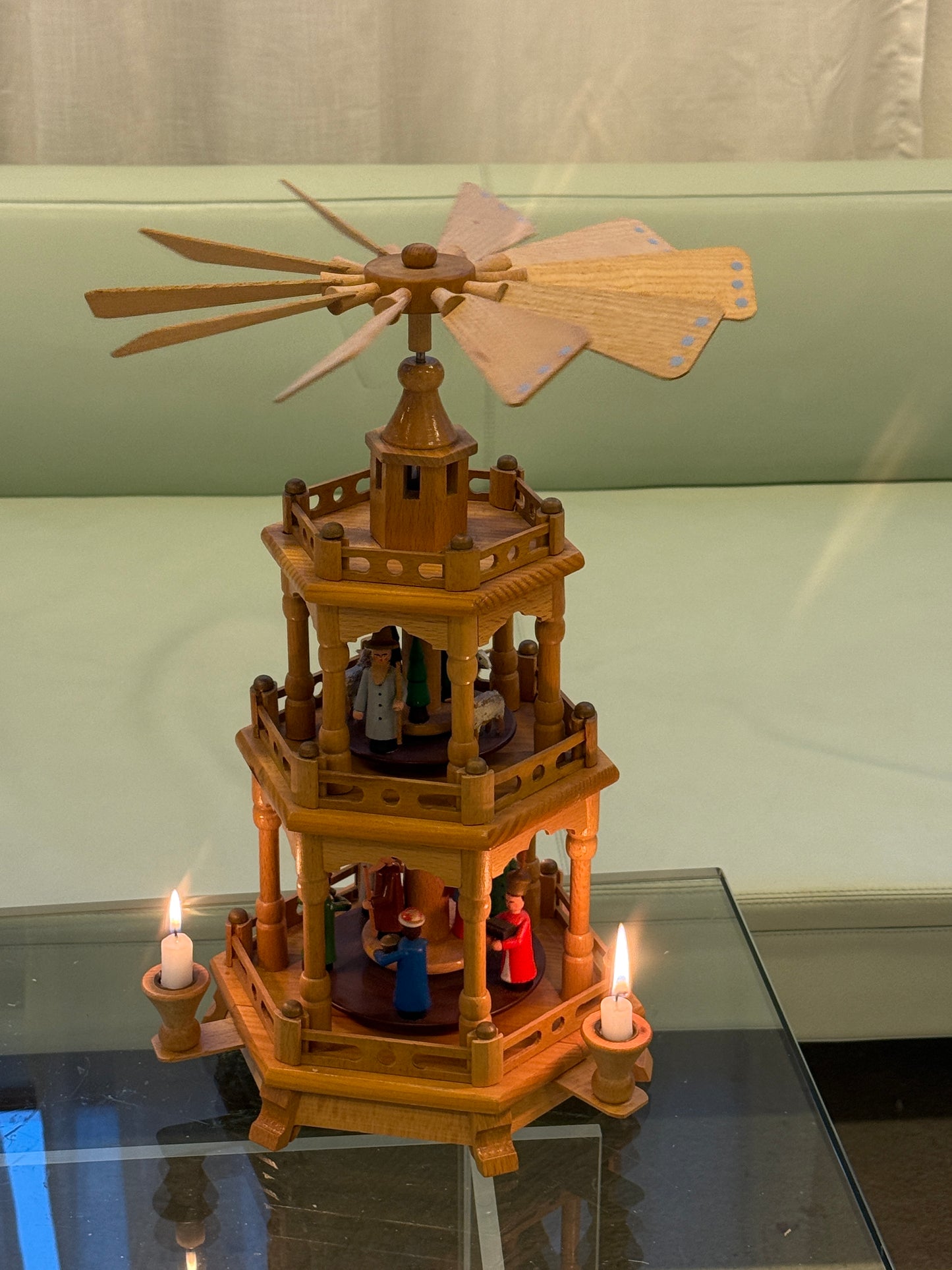 Erzgebirge julepyramide, 3 etager