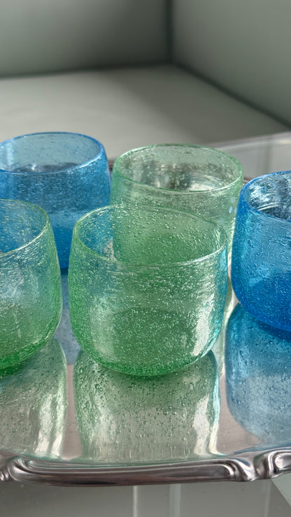 Mundblæste glas – sæt med 6 stk.