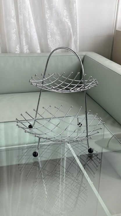 Etagere i krom - to etager