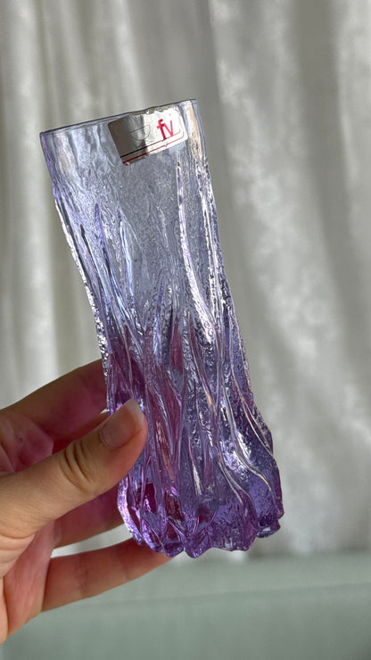 Kristal alexandrite glas – Italien, 1970'erne – sæt med 6 stk.